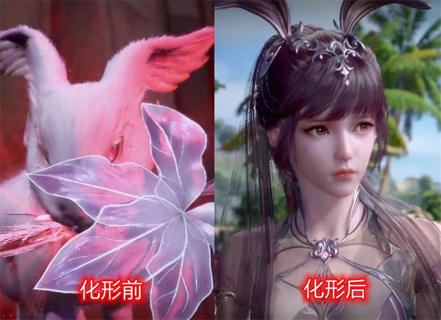 斗罗大陆魂兽化形前后对比，小白画风突变，小舞萌兔变仙女-国漫岛