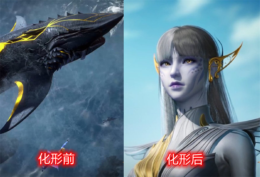 斗罗大陆魂兽化形前后对比，小白画风突变，小舞萌兔变仙女-国漫岛
