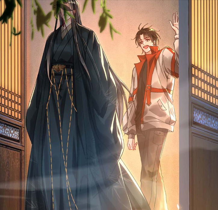 《烈火浇愁》漫画,现代装盛灵渊登场,“三千年故人”相见不相识-国漫岛
